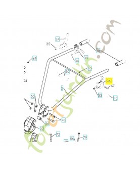 Levier 577453001 . Pièce de rechange Husqvarna