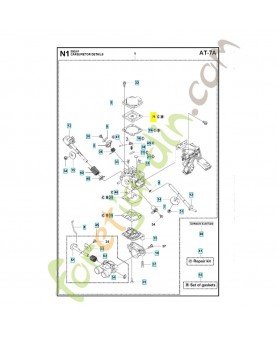 Ensemble de membrane 574358801 et 587071601. Pièce de rechange Husqvarna