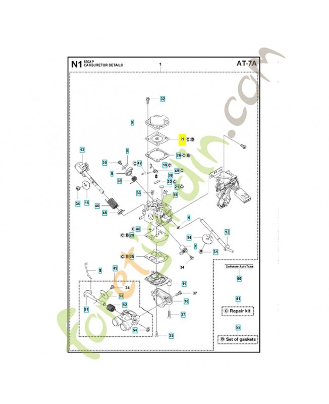 Ensemble de membrane 574358801 et 587071601. Pièce de rechange Husqvarna Ensemble de membrane 574358801 et 587071601. Pièce de rechange Husqvarna