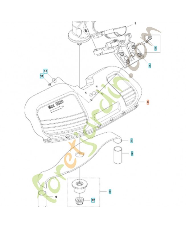 Protege lame  Husqvarna ref. 544026502