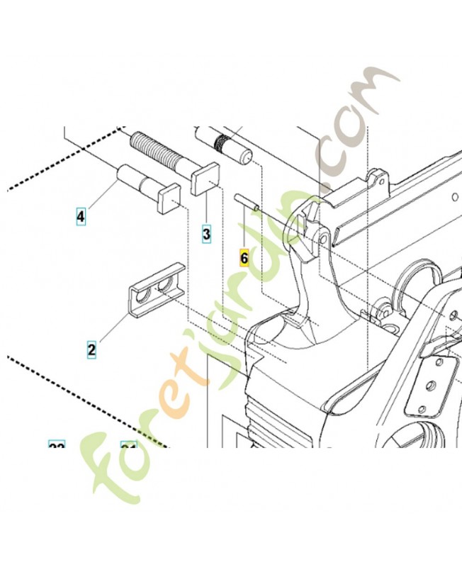 Goupille 503240905. Pièce de rechange Husqvarna Goupille 503240905. Pièce de rechange Husqvarna