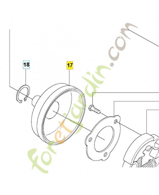 TAMBOUR D EMBRAYAGE COMPLET 586553303