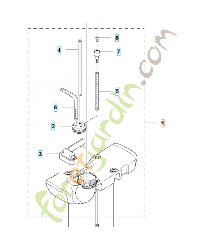 réservoir d'essence 577044808 husqvarna