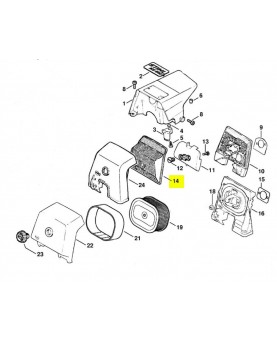 Filtre a air 1122-120-1615- Pièce détachée Stihl / Vicking