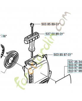 Cordon de démarreur Cordon de démarreur. Pièce de rechange Husqvarna