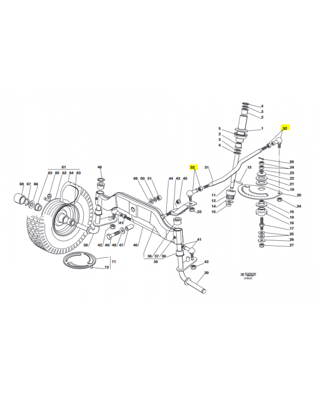 barre de direction. Pièce détachée Stihl / Vicking barre de direction. Pièce détachée Stihl / Vicking