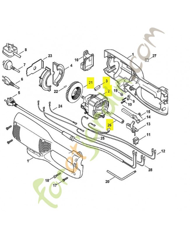Moteur electrique (sans disj)
