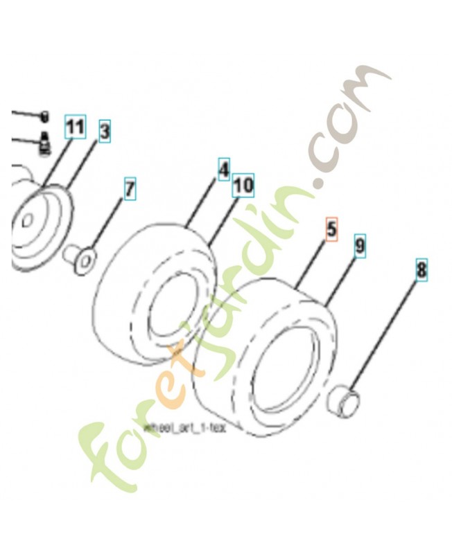 Pneu avant hd.15x6x6