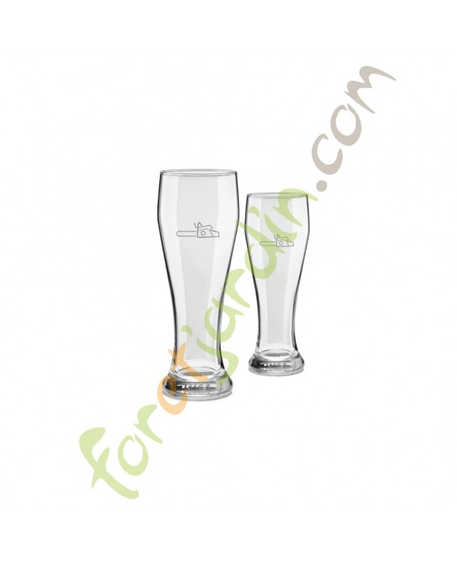 Lot de 2 verres à bière 0421-600-0031 STIHL