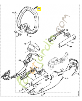 Ressort de pression 6460-716-2400. Pièce de rechange Sithl / Vicking