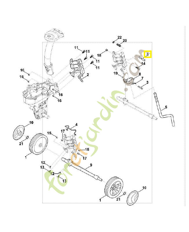 Boulon 6241-716-2000. Pièce de rechange Sithl / Vicking