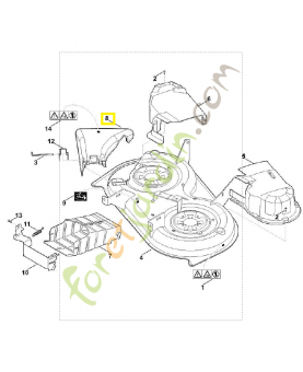 Volet 6165-700-2701. Pièce détachée Stihl / Vicking