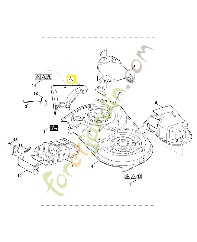 Volet 6165-700-2701. Pièce détachée Stihl / Vicking Volet 6165-700-2701. Pièce détachée Stihl / Vicking