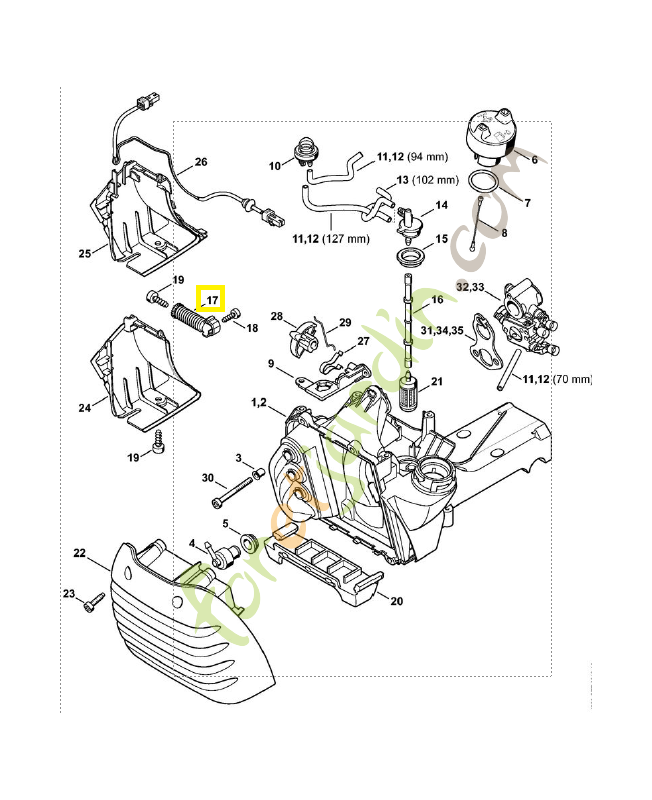 Ressort antivibration 4238-790-8300 Ressort antivibration 4238-790-8300