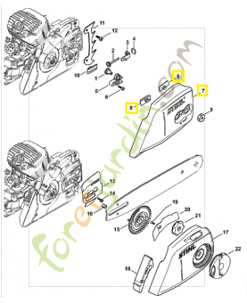 Couvercle de pignon 1140-640-1700- Pièce détachée Stihl / Vicking