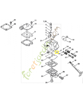 Anneau de joint 4130-122-3600. Pièce de rechange Sithl / Vicking