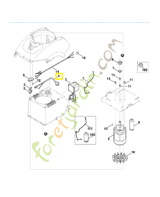 Câble alimentation 6012-440-2000. Pièce de rechange Sithl / Vicking Câble alimentation 6012-440-2000. Pièce de rechange Sithl / Vicking