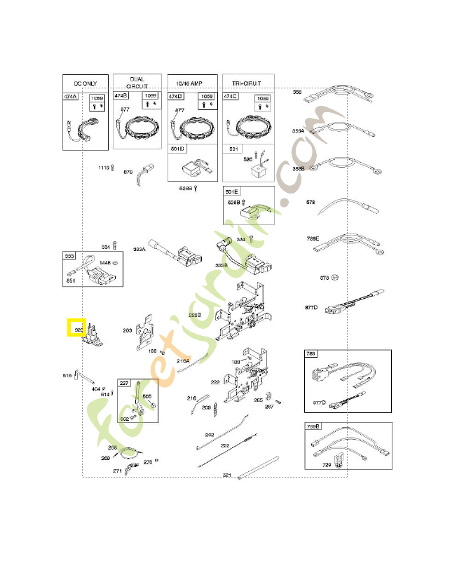 691656 Solenoide demarreur