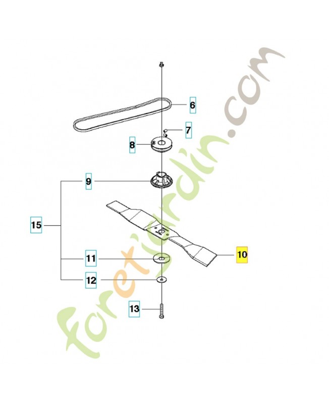 lame 295673210. Pièce de rechange Husqvarna
