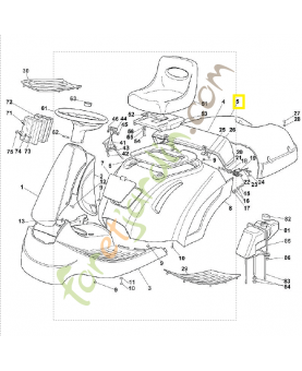 Couvercle 6126-706-3400. Pièce de rechange Sithl / Vicking