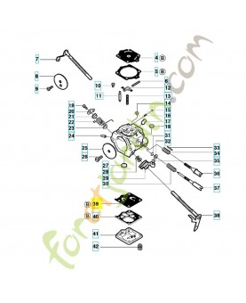 Membrane 503117301. Pièce de rechange Husqvarna