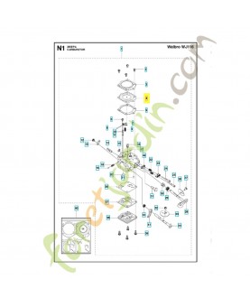 Membrane de pompe 505316715. Pièce de rechange Husqvarna