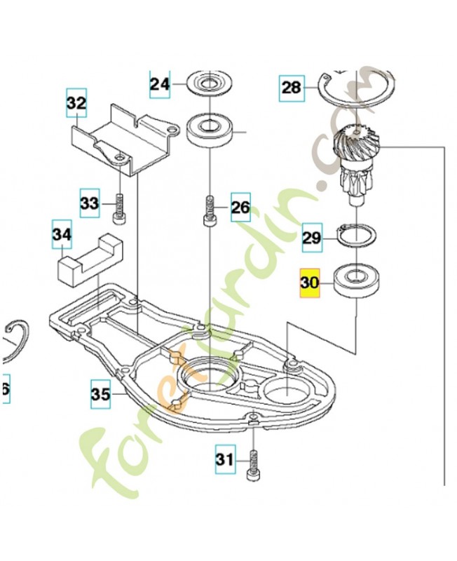 Roulement 738219804. Pièce de rechange Husqvarna