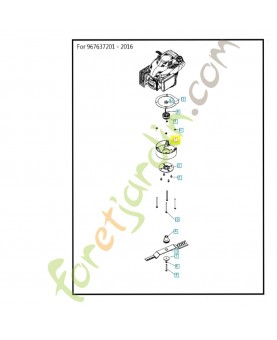 Rehausse moteur 544291701. Pièce de rechange Husqvarna
