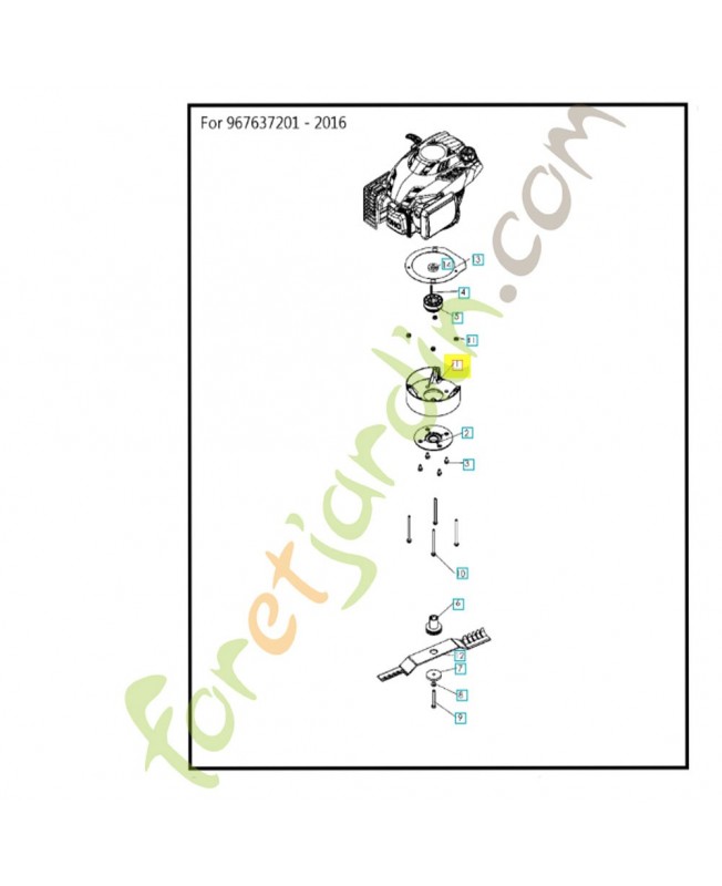 Rehausse moteur 544291701. Pièce de rechange Husqvarna Rehausse moteur 544291701. Pièce de rechange Husqvarna