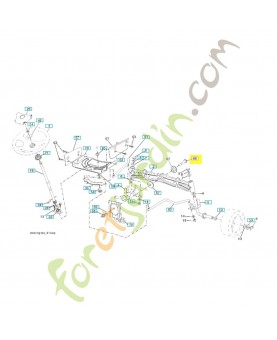 Boulon d'essieu 7/16-14x3 871020748. Pièce de rechange Husqvarna