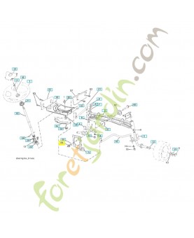Ecrou bloquant 7/16-14gr5 873900700. Pièce de rechange Husqvarna