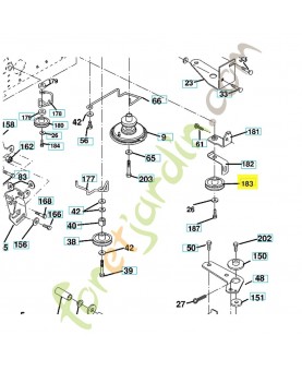 Poulie de traction 532165626. Pièce de rechange Husqvarna