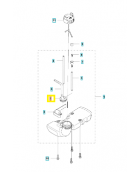 Œillet de tuyau 574263001. Pièce de rechange Husqvarna