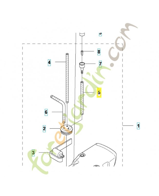 Tuyau 574600101. Pièce de rechange Husqvarna