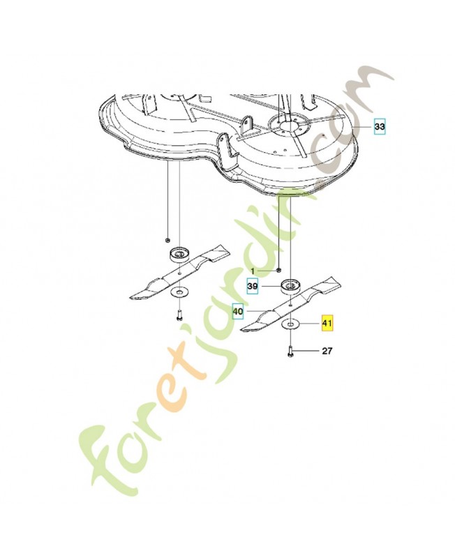 Rondelle de serrage de lame 506792303. Pièce de rechange Husqvarna