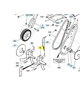 Outil droit 519653029. Pièce de rechange Husqvarna