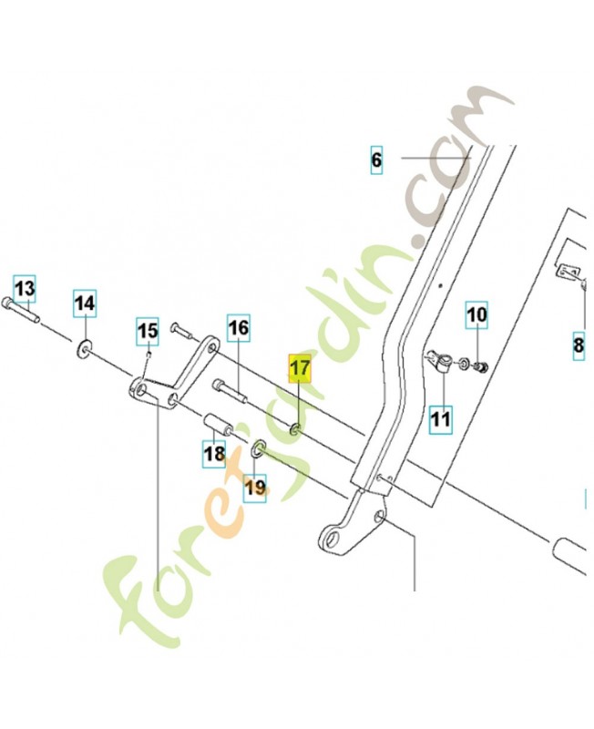 Rondelle 734116441. Pièce de rechange Husqvarna