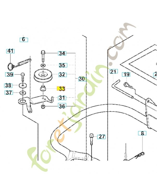 Douille 506826801. Pièce de rechange Husqvarna