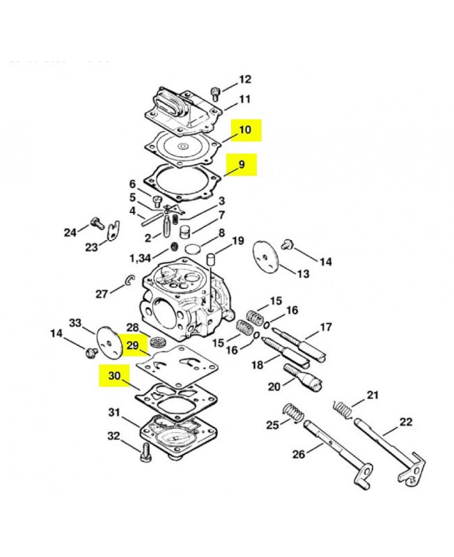 Jeu de joints stihl ref. 1122-007-1060