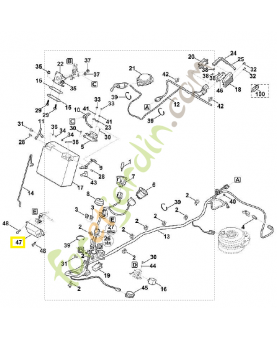 Module électronique 6160-430-1401. Pièce détachée Stihl / Vicking