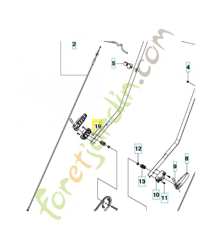 Roulement aiguilles 505508101. Pièce de rechange Husqvarna 
