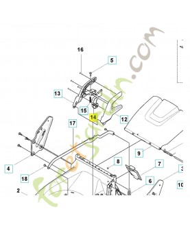 Bouton 587697401. Pièce détachée Husqvarna