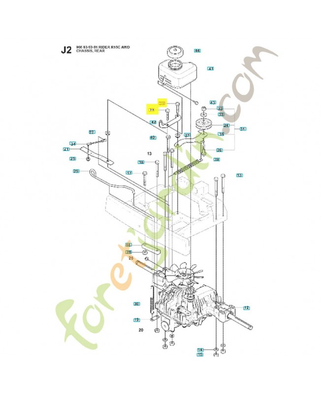 Vis 725245151. Pièce de rechange Husqvarna Vis 725245151. Pièce de rechange Husqvarna