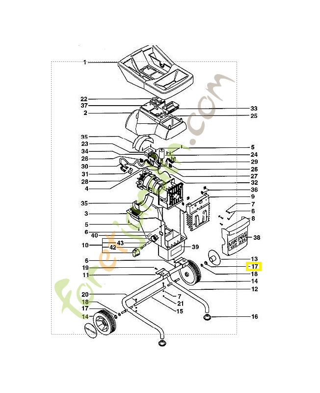Bague de blocage 6106-704-5110. Pièce de rechange Sithl