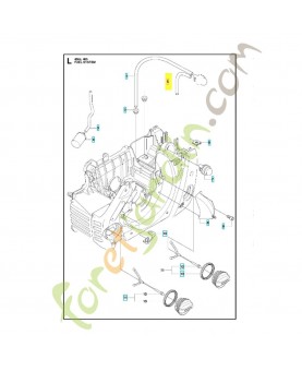 Tuyau 537042402. Pièce de rechange Husqvarna