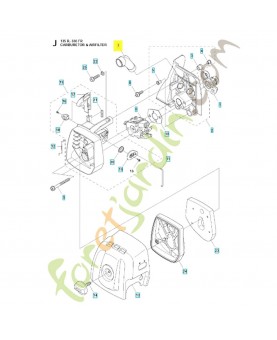 Tube 537341301 husqvarna- Pièce de détachée Husqvarna 537341301