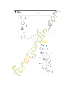 Vis ehhm 725238281. Pièce de rechange Husqvarna