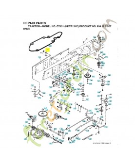 Axe 532165635. Pièce de rechange Husqvarna