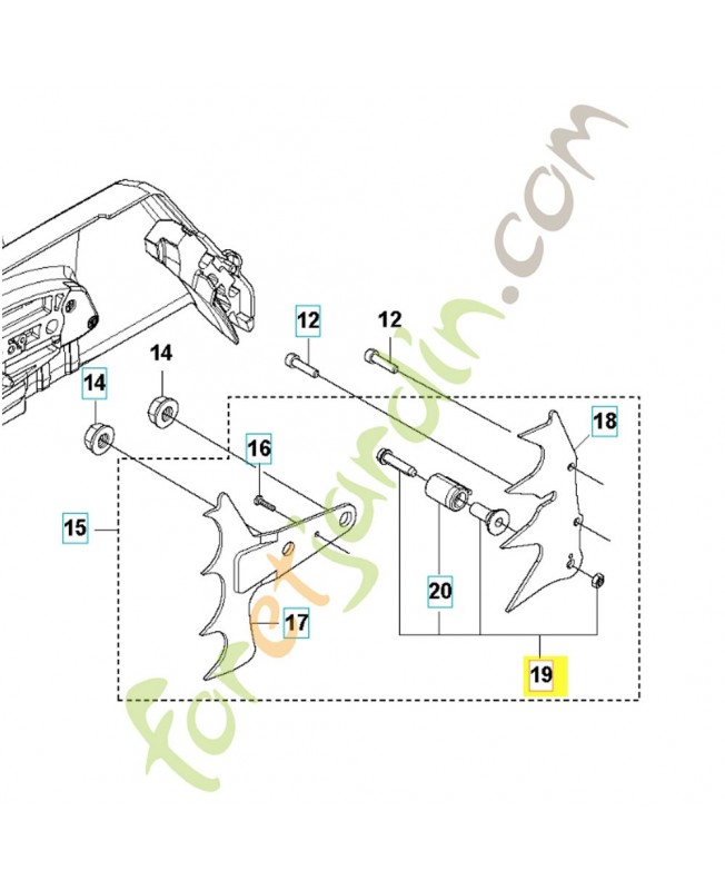 Capteur de chaine 589771301. Pièce détachée Husqvarna Capteur de chaine 589771301. Pièce détachée Husqvarna