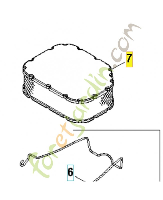 Filtre a air  référence 531029902